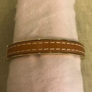 Michael Kors Faux Leathee Gold Clasp Bracelet